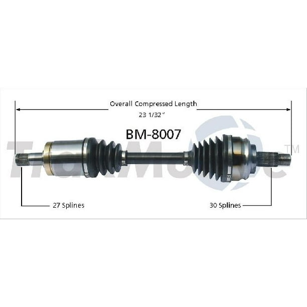 For BMW X5 3.0i 4.4i 4.6is 4.8is 3.0 4.4 4.6 4.8L 2001-2006 Front Left CV Axle